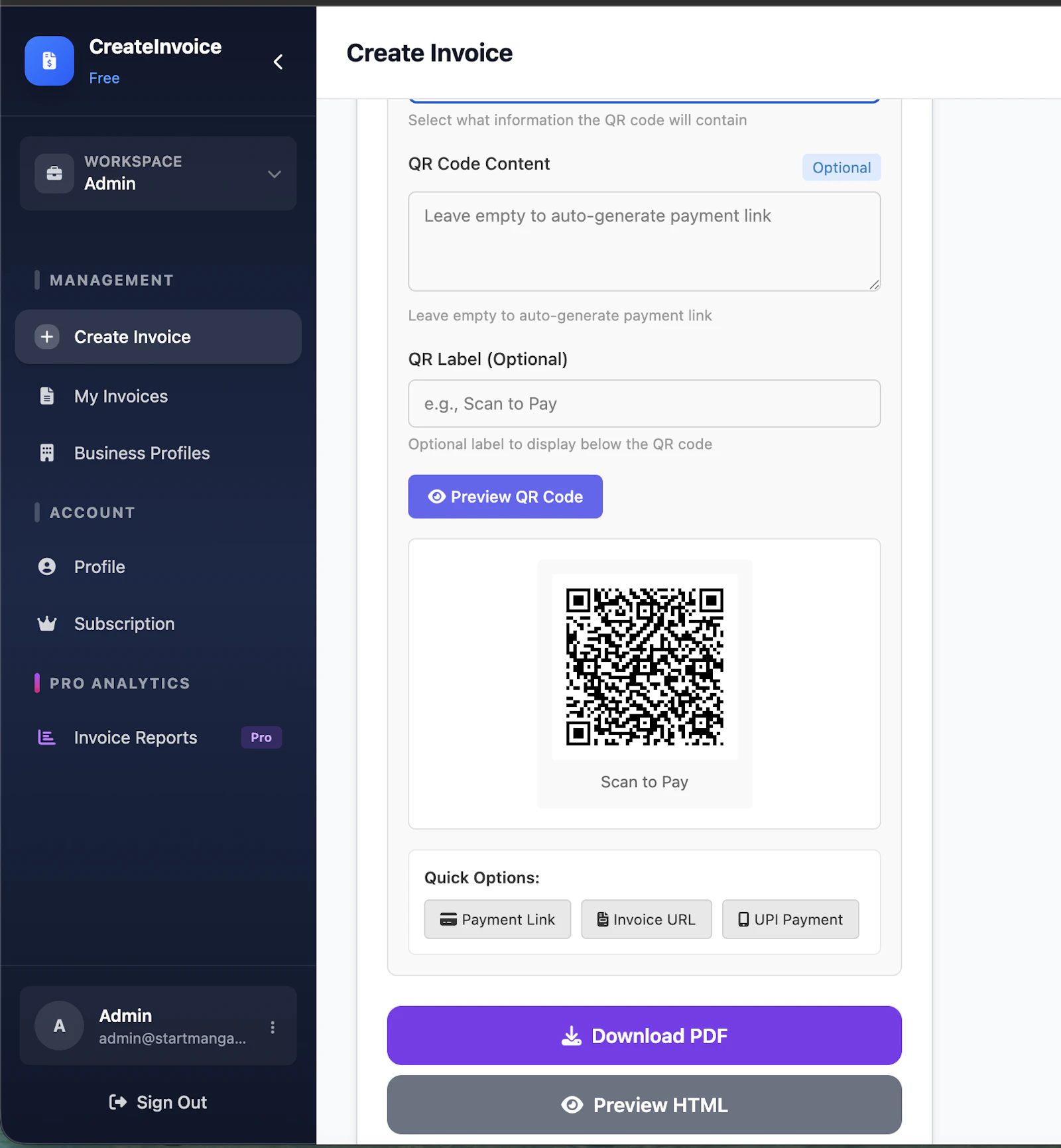 CreateInvoiceFree screenshot 2