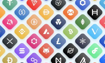 600+ Cryptocurrency icons in webfont lib gallery image