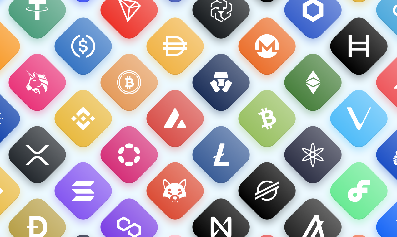 WebFont Lib의 600 Cryptocurrency 아이콘 - WebFont cryptocurrency 아이콘, SVG 아이콘 및 그림 구성 요소. 미디어 2