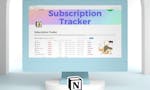 Subscription Tracker ✖️ Notion AI image