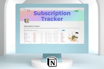 Subscription Tracker ✖️ Notion AI gallery image
