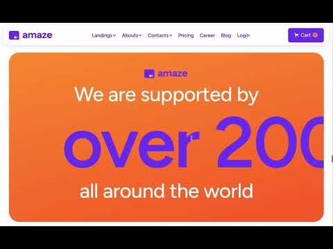 Amaze - SaaS Website Template gallery image