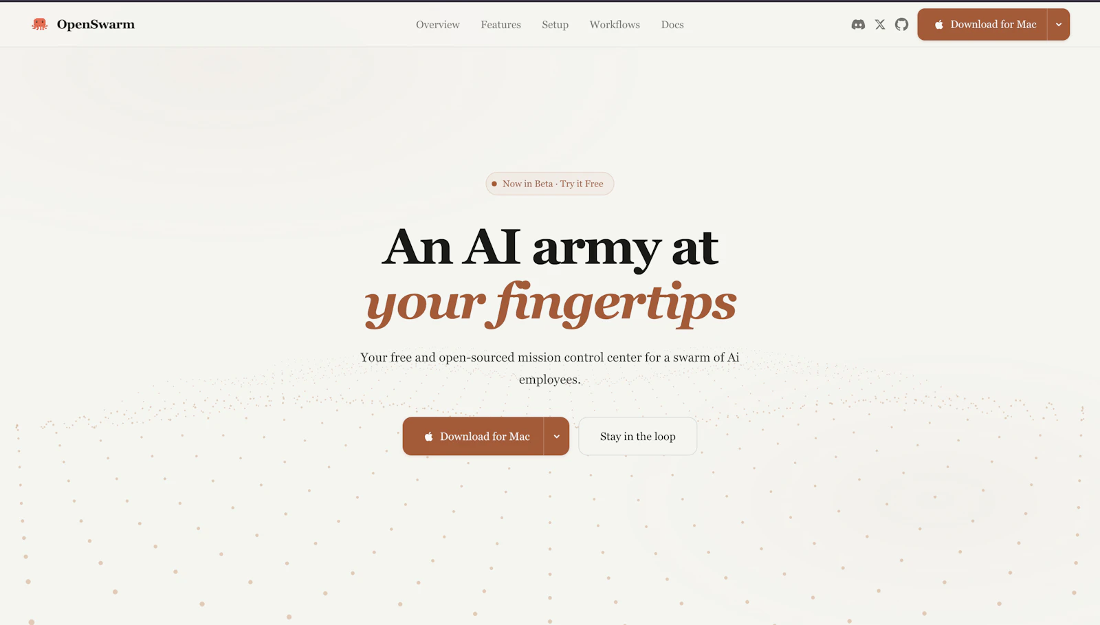OpenSwarm screenshot 1