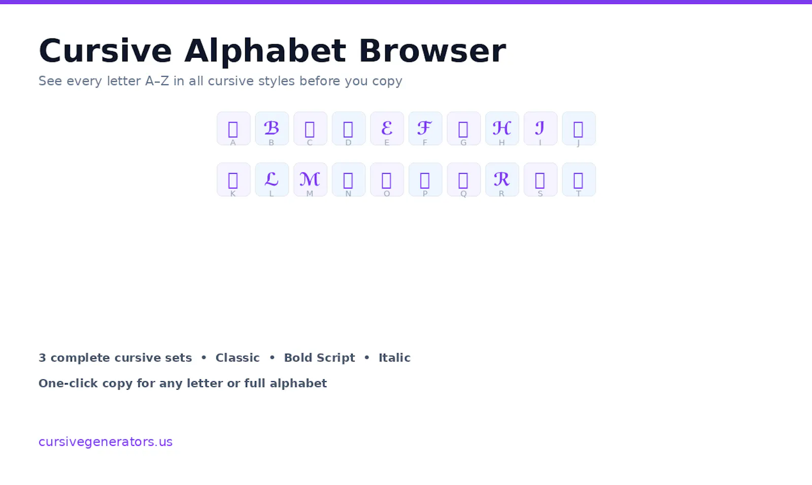 Cursive Generator Hub screenshot 1