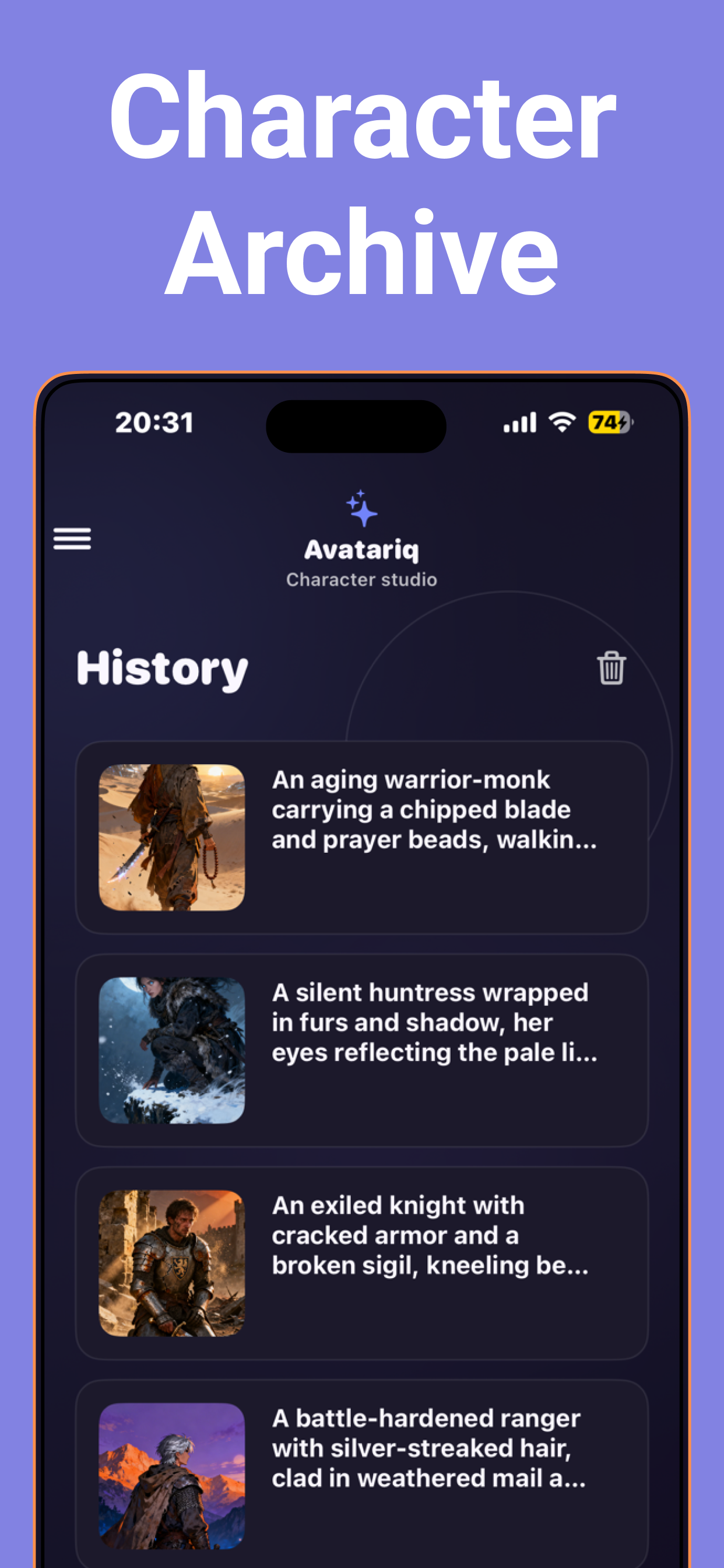 AvatarIQ - Screenshot 2 showing product features and functionality