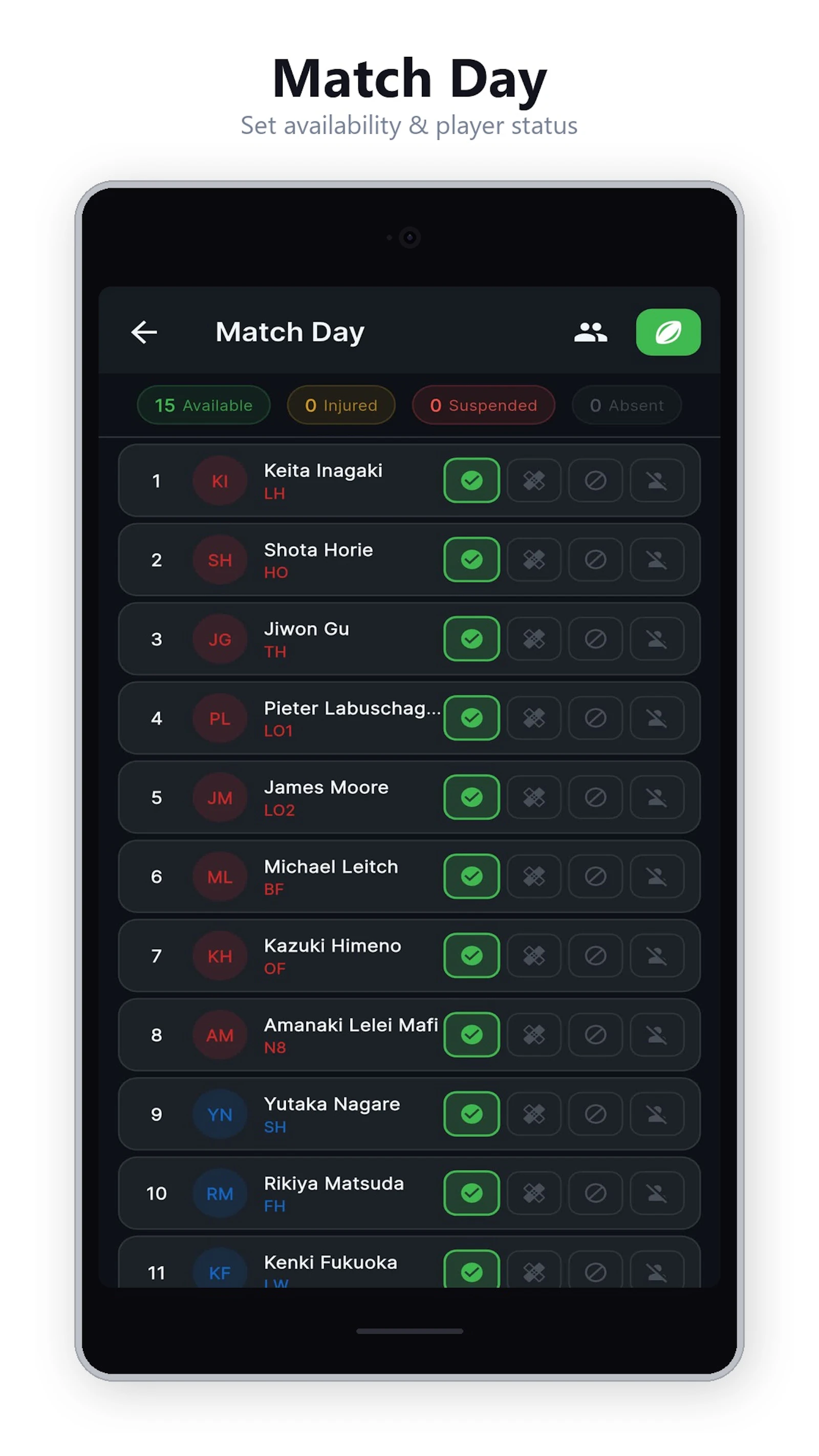 The Coach - Rugby Lineup screenshot 4