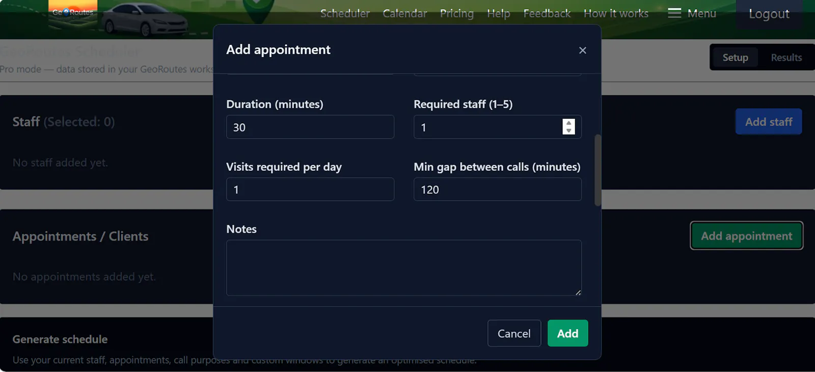 GeoRoutes screenshot 3