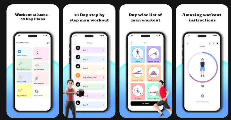 Workout: 30 Day Home Fitness screenshot 1