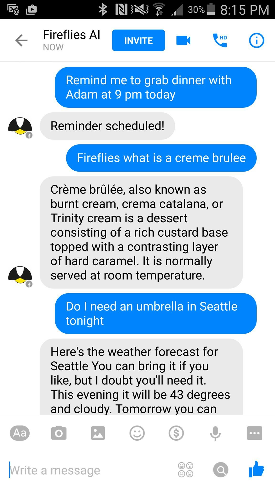 Beta Facebook Chat Bot gallery image