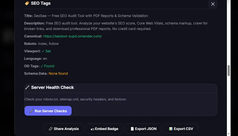 SeoSee screenshot 5