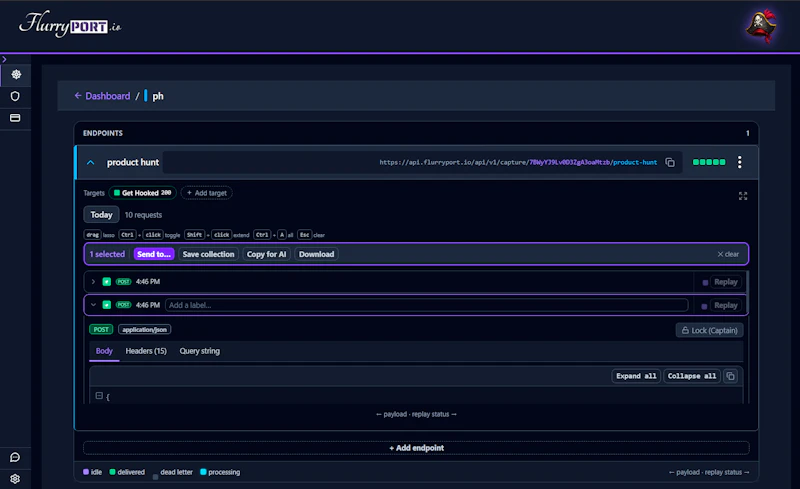 FlurryPORT — Capture. Replay. Debug. screenshot 3