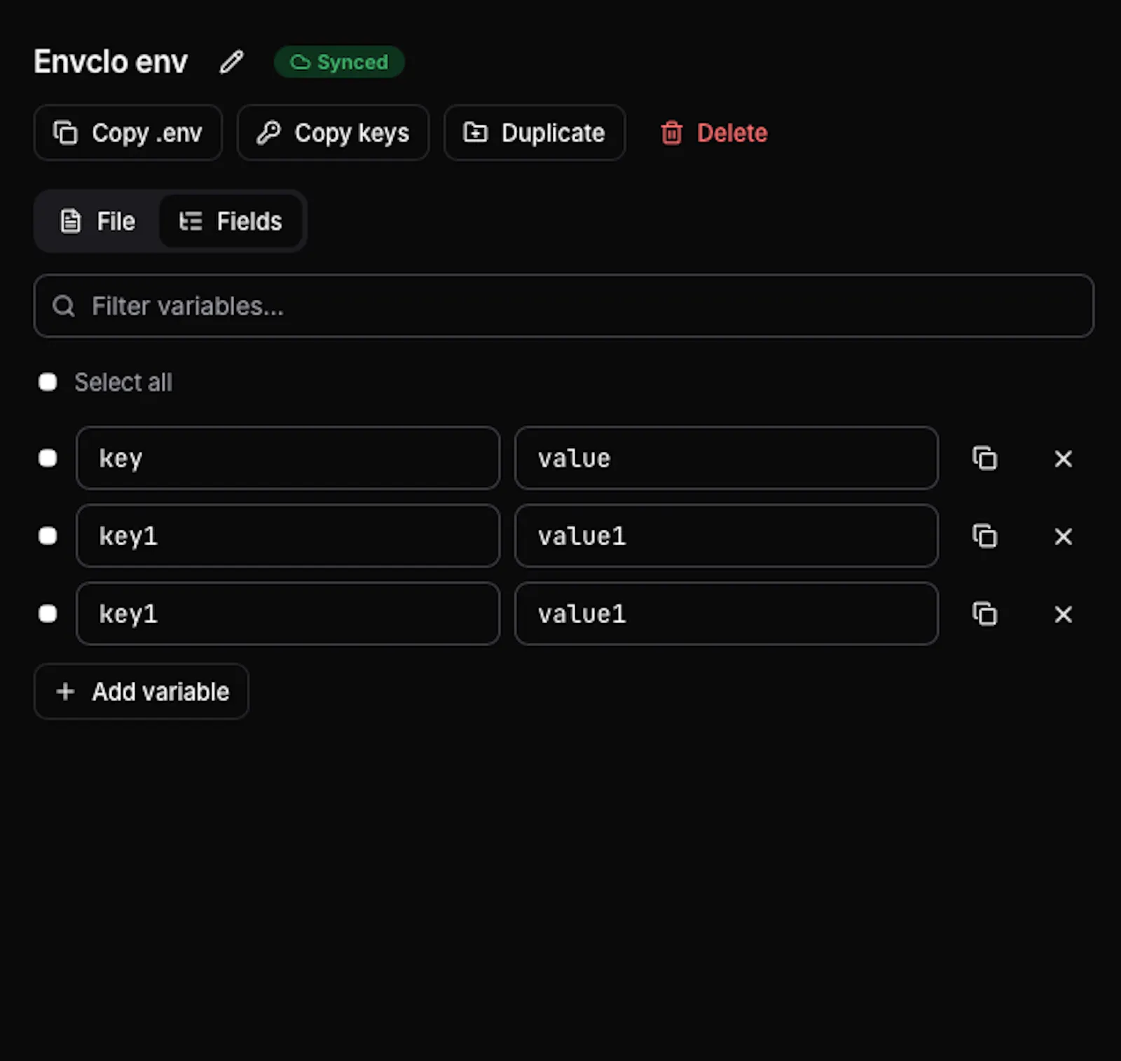 Envclo - Native macOS vault for .env screenshot 3