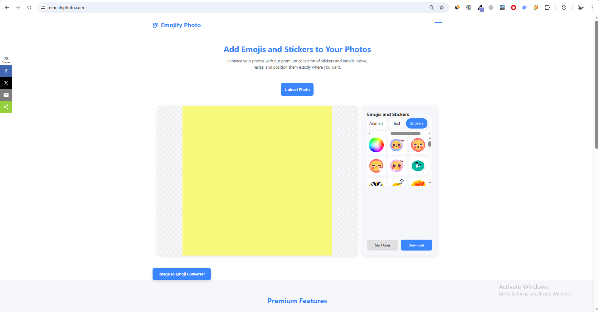 Emojify Photo - Add fun stickers & emojis to your photos online media 1