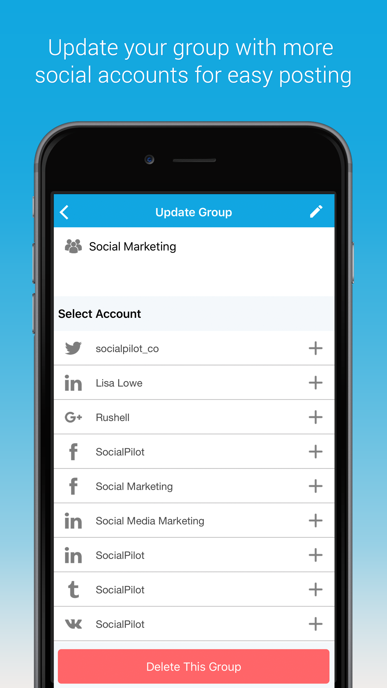 SocialPilot iOS App gallery image