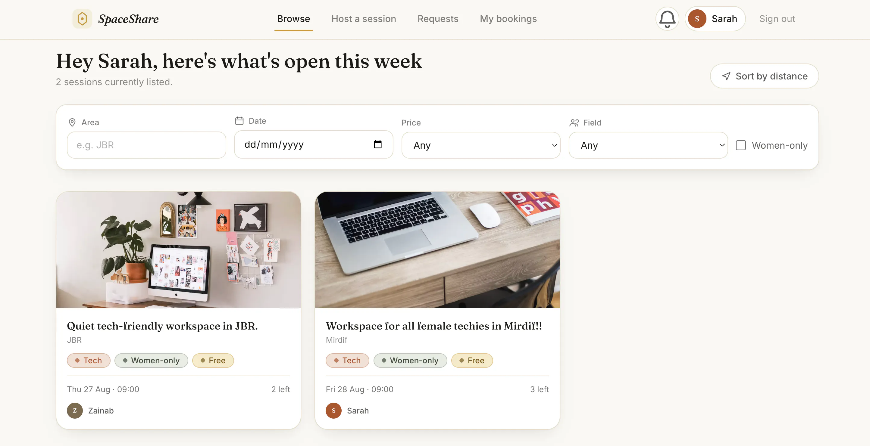 SpaceShare gallery image