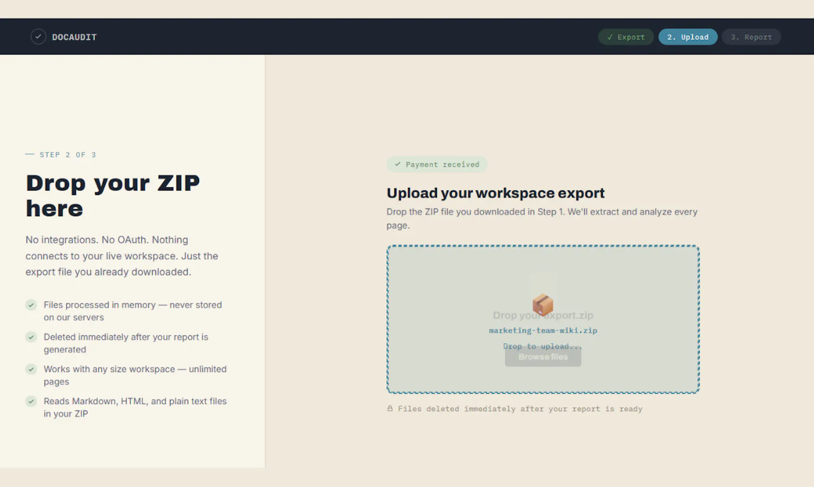 DocAudit: Knowledge Base Audits screenshot 3