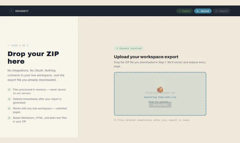 DocAudit: Knowledge Base Audits screenshot 3