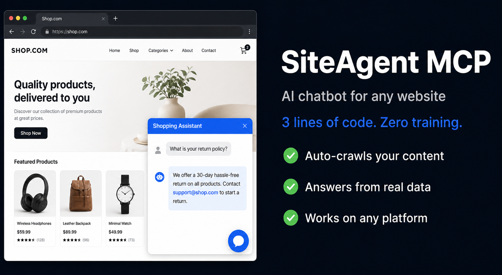 SiteAgent MCP gallery image
