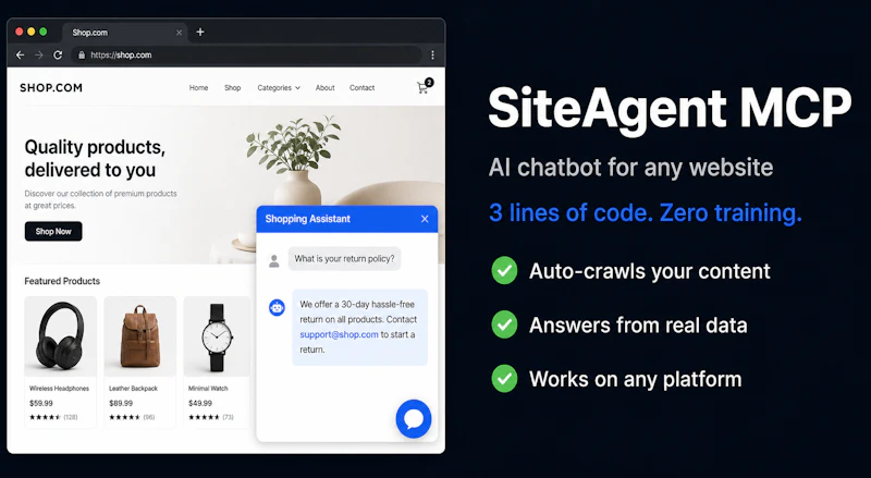 SiteAgent MCP screenshot 2