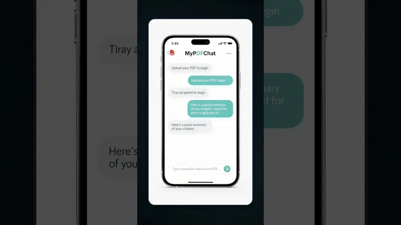 MyChatPDF screenshot 1 (video preview)