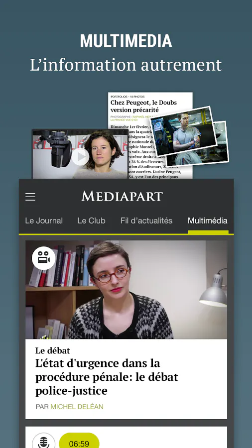 New Mediapart app gallery image