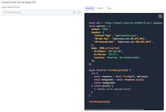 Human Design API gallery image
