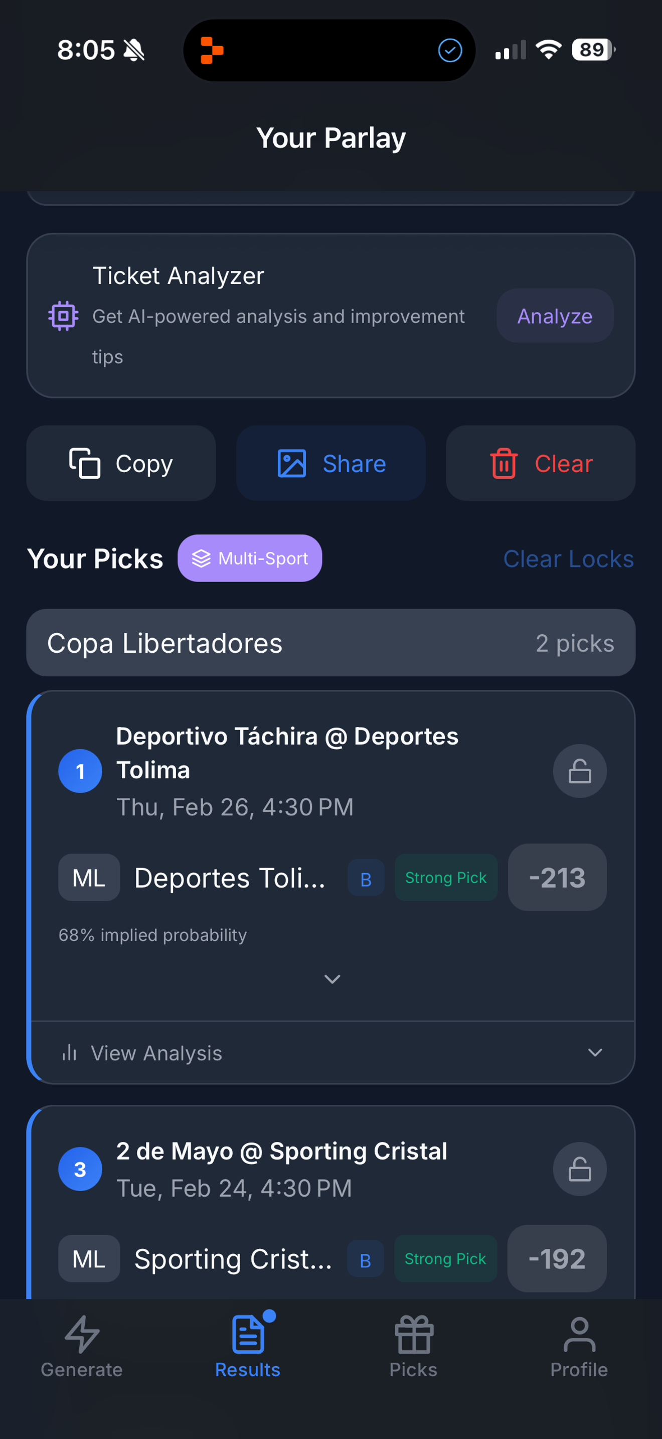 ParlayPilot - Screenshot 4 showing product features and functionality