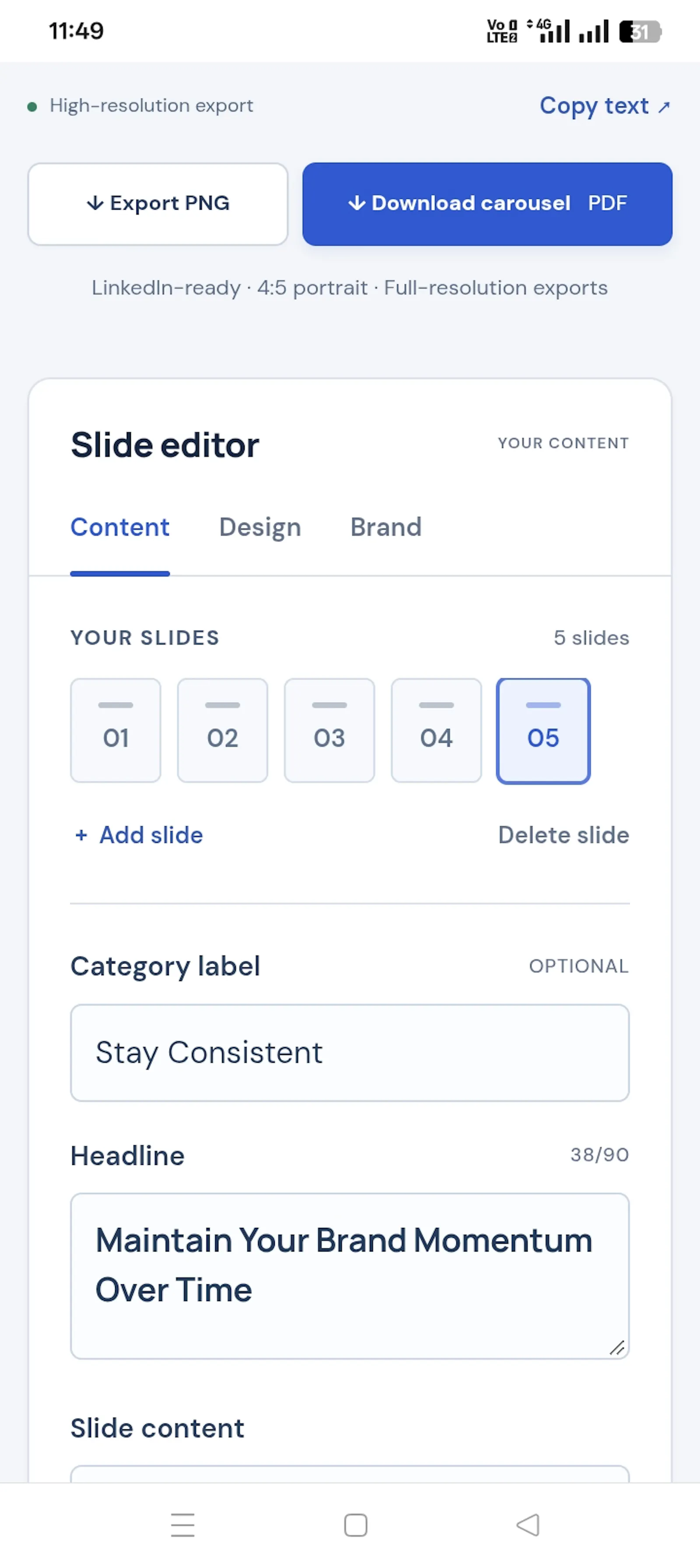 PostCarousel screenshot 3