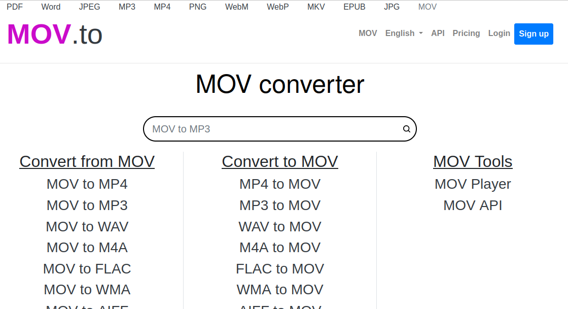 Media Mov.to - Bộ chuyển đổi MOV 1