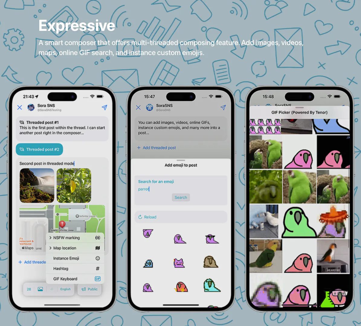 Sora iOS for Mastodon, Bluesky, Firefish gallery image