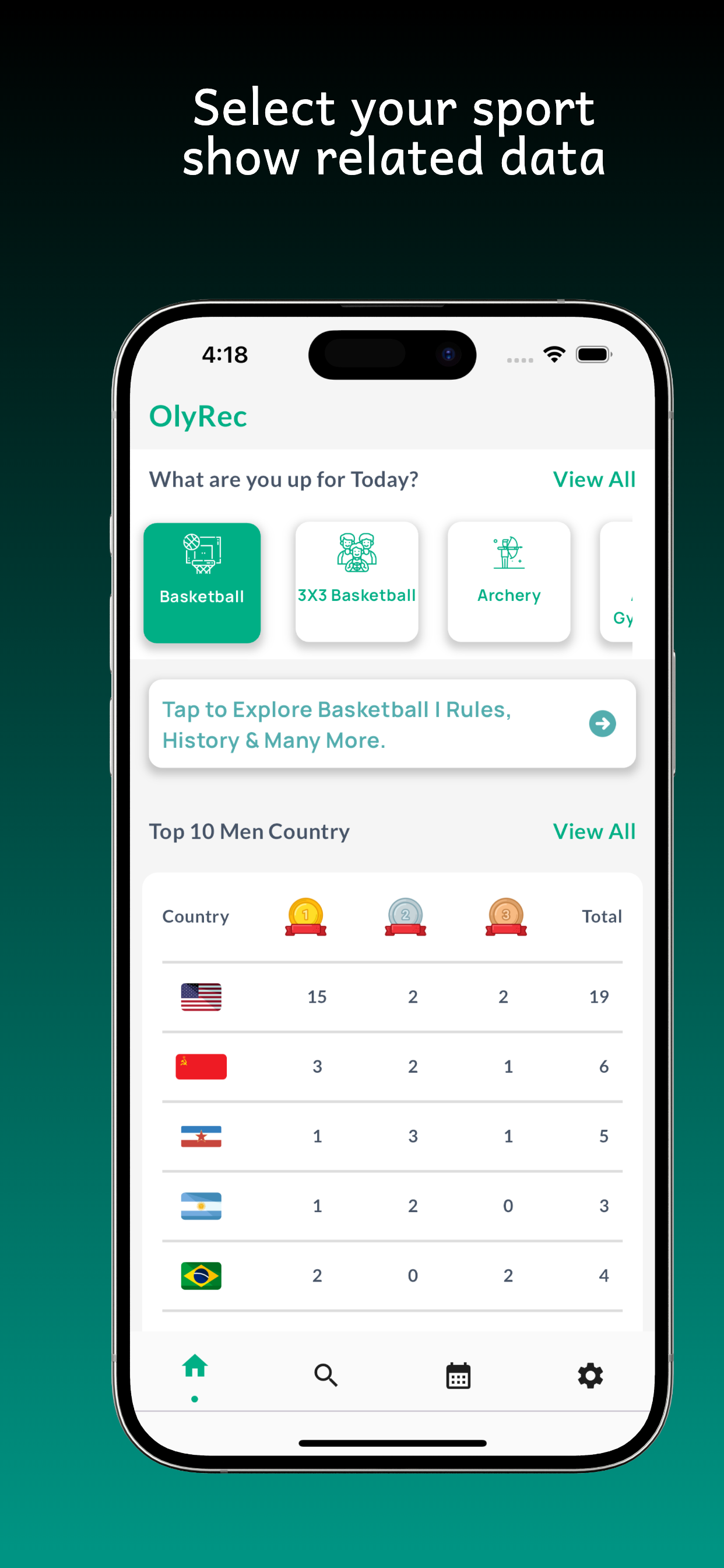 وسائط OLYREC - ALL GAMS AWARRY APP - فهم جميع ألعاب الأولمبية من خلال تطبيق Olyrec 2