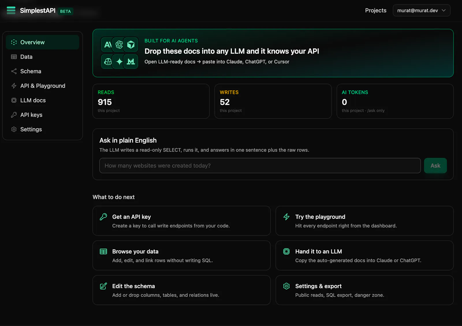 SimplestAPI screenshot 2