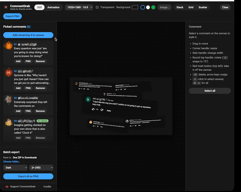CommentGrab screenshot 4