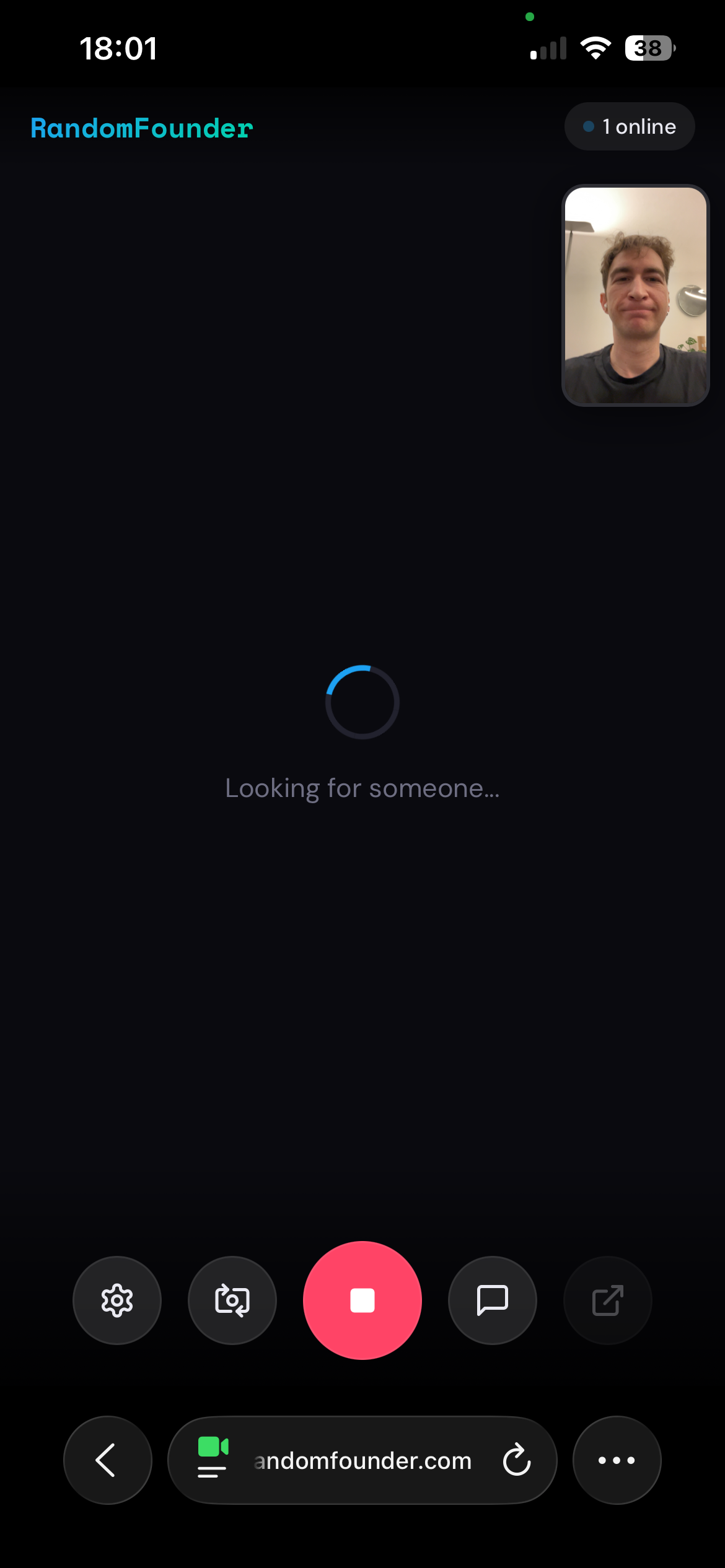 RandomFounder - Screenshot 2 showing product features and functionality