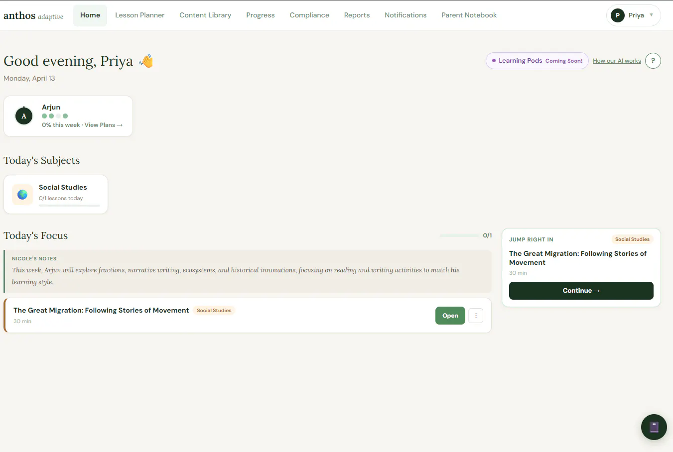 Anthos Adaptive Learning gallery image