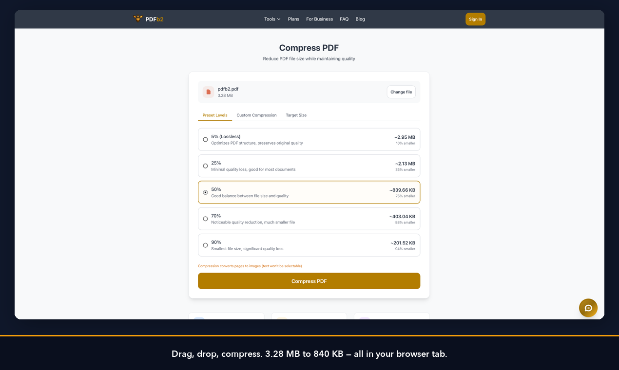 PDFb2 - Screenshot 3 showing product features and functionality