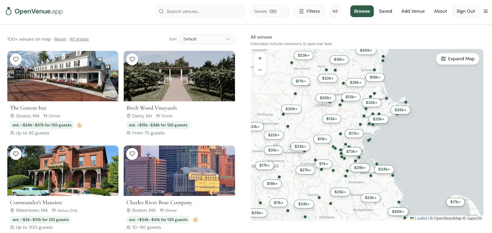 OpenVenue.app screenshot 1