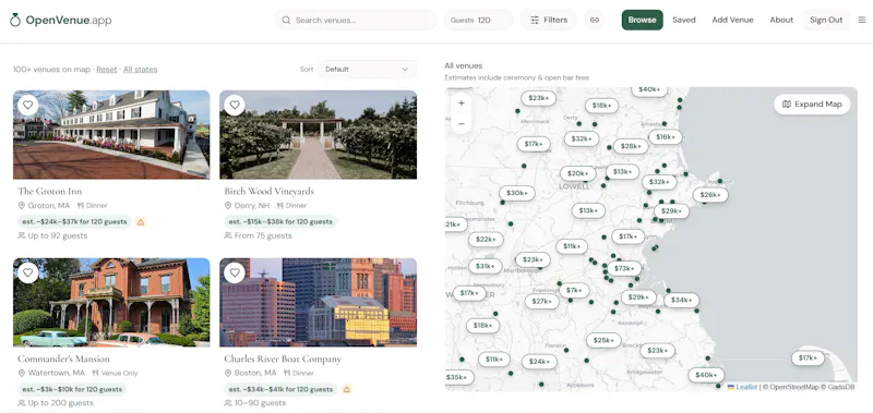 OpenVenue.app screenshot 1