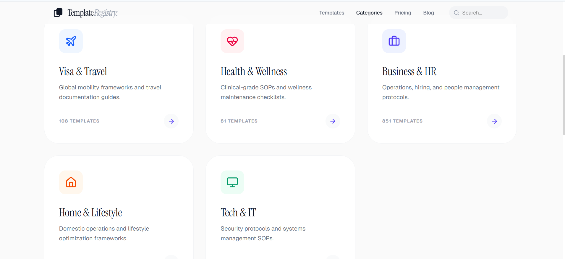 Template Registry gallery image