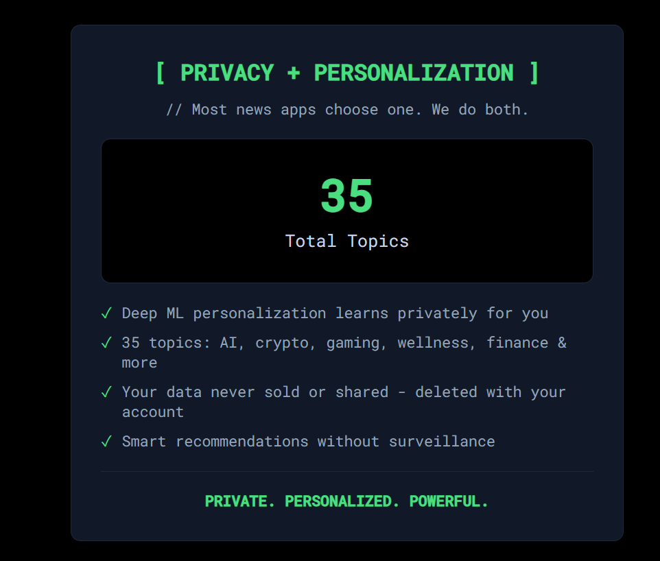 Spark News Reader  - Main product screenshot demonstrating key features and user interface