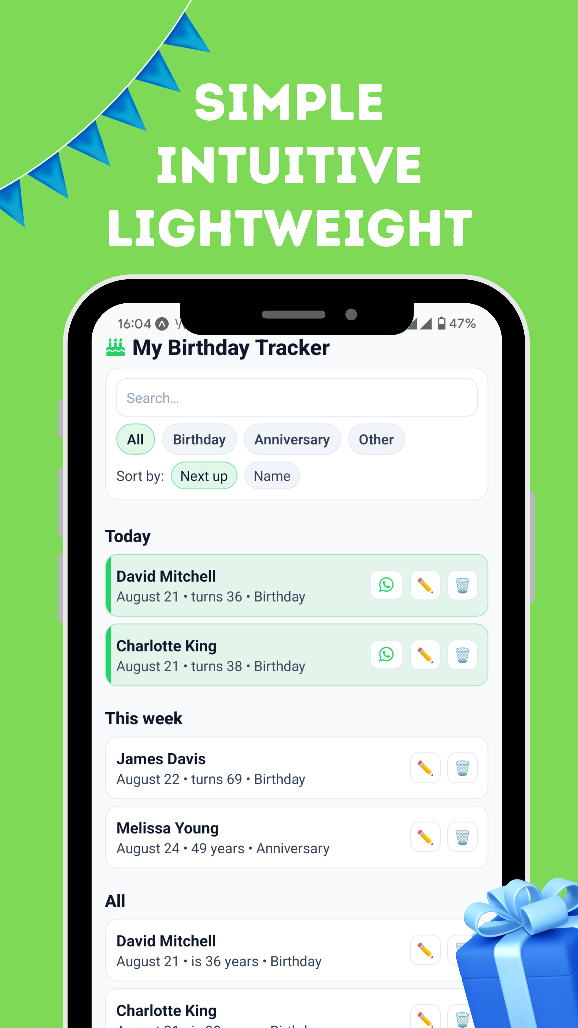 My Birthday Tracker gallery image
