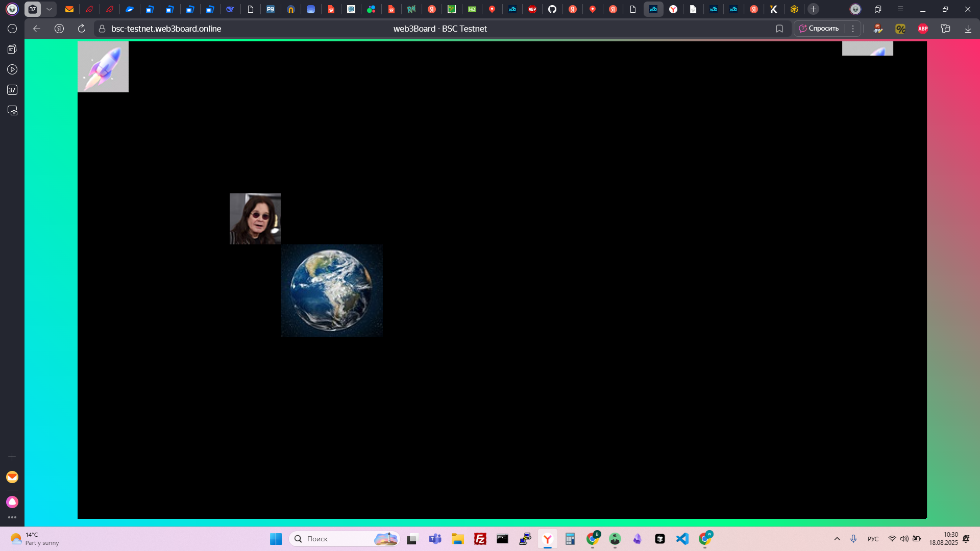 Mídia 1 de Web3board - Possui um pixel, envie sua mensagem ao mundo