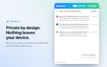 SpotRecall - AI Search for Your Browsing gallery image
