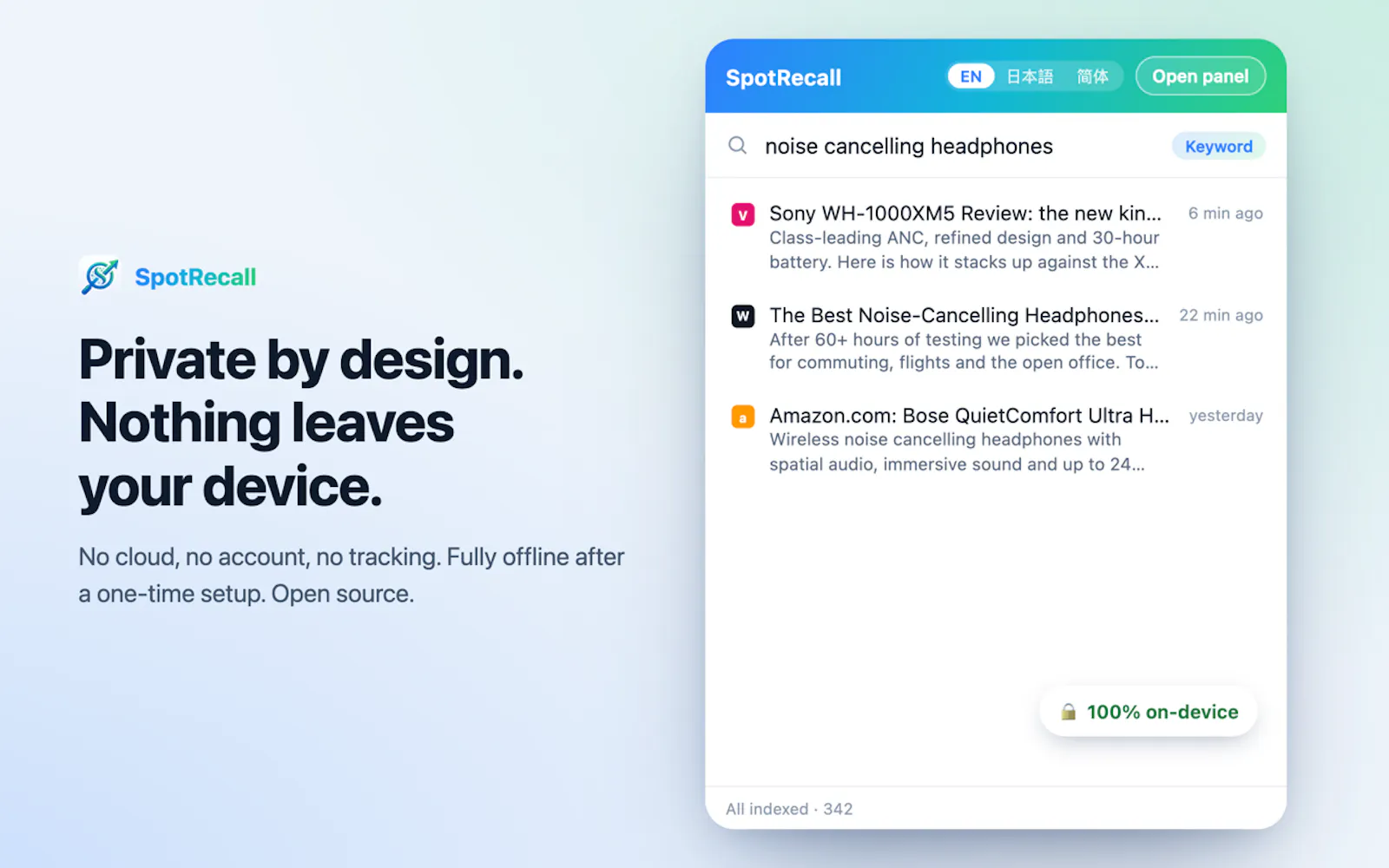 SpotRecall - AI Search for Your Browsing screenshot 6