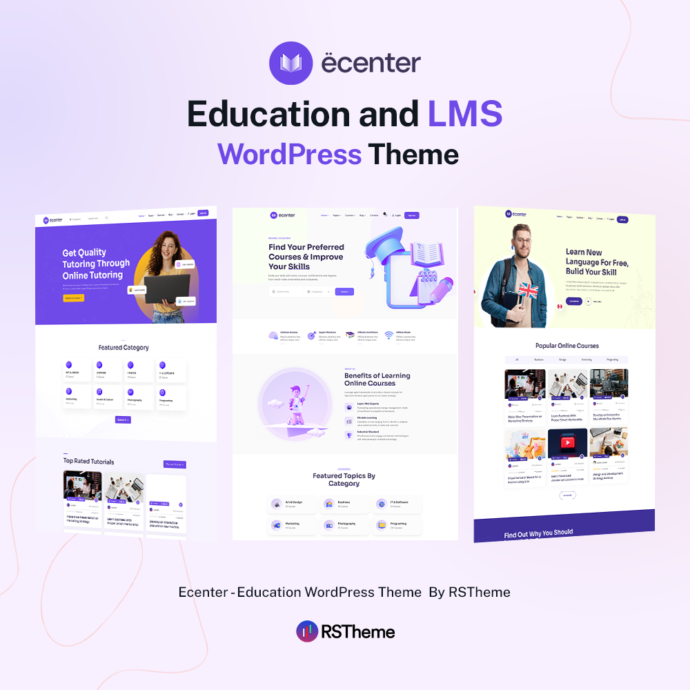 ecentre - ธีมการศึกษา WordPress media 1