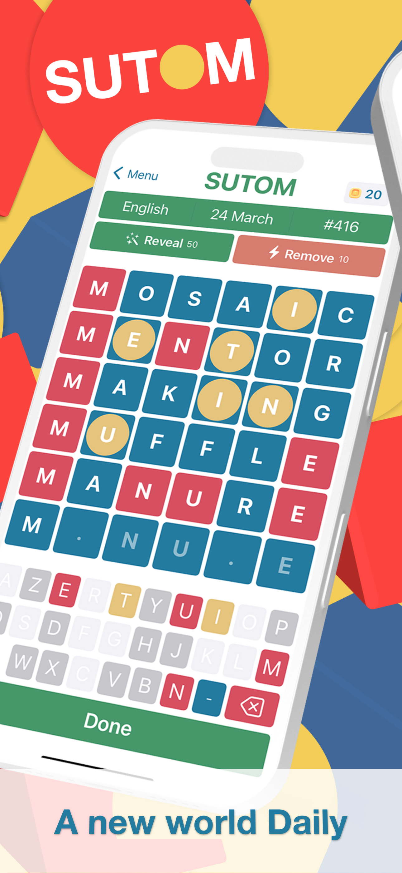 Sutom par lexi - jeu de puzzle de mots media 1