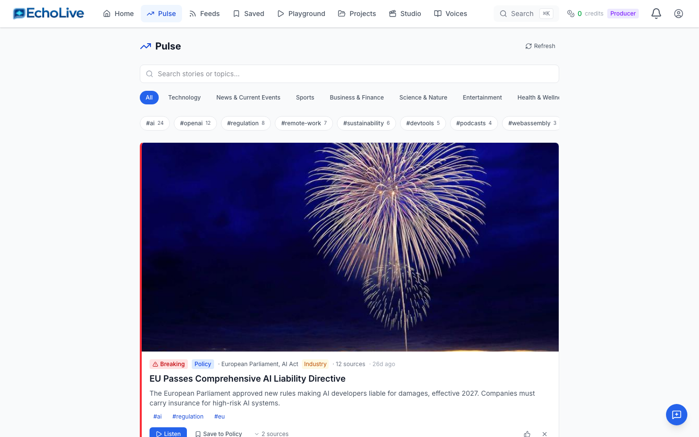 EchoLive: Read, Listen, Create gallery image