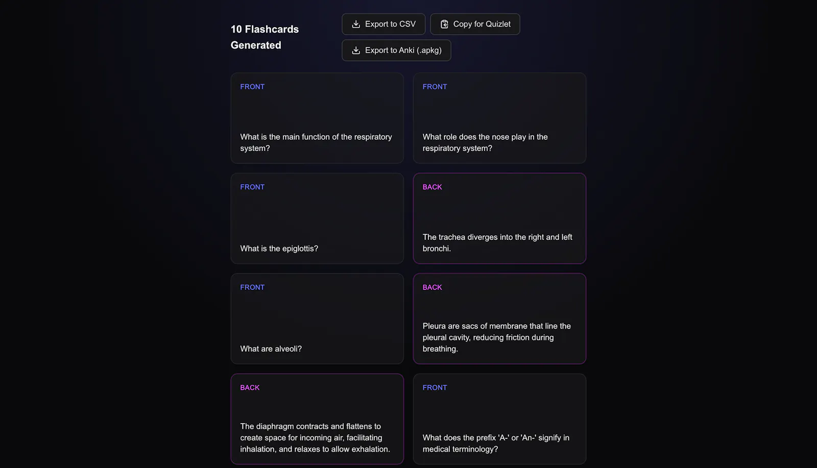 Flashcards AI screenshot 3