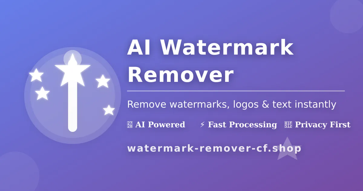 Banner del producto Free tool to remove watermarks