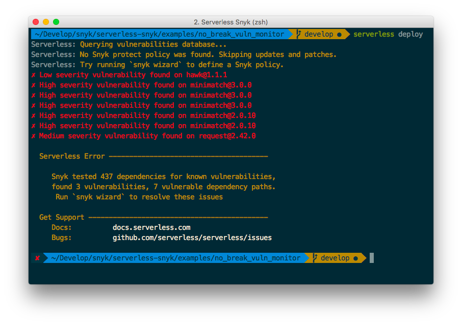 Serverless Snyk gallery image